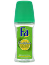 Fa Caribbean Lemon deodorant bottle on a white background