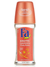 Fa Exotic Garden deodorant bottle on a white background