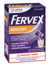 Packaging of Fervex medicine for adults, showing the box with brand and product information in French.