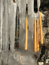 10 Inch Hand Dipped Beeswax Taper Candle Pair