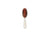 Thompson Alchemists Classic Signature Paddle   Hair Brush POCKET Mixed Bristle (White) 7"x2"